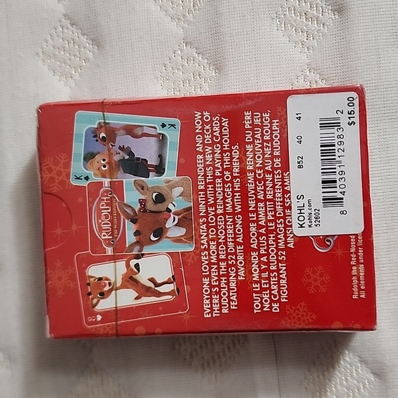 Rudolph the red nosed reindeer playing cards new - Picture 2 of 2